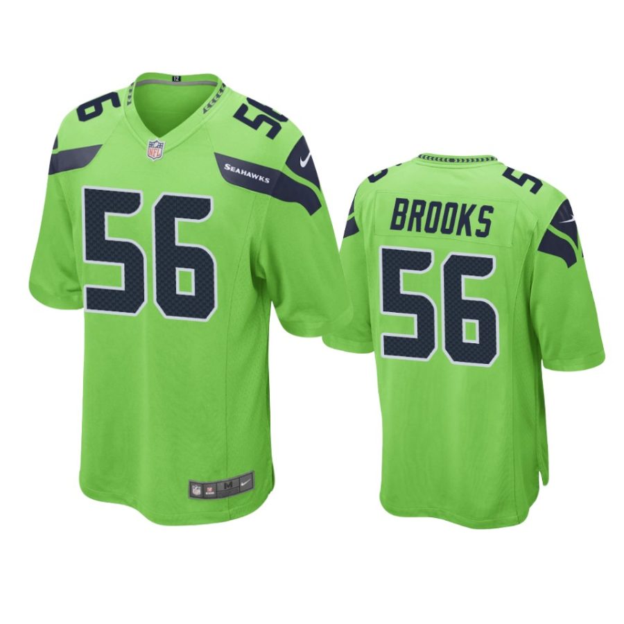 jordyn brooks seahawks neon green game jersey