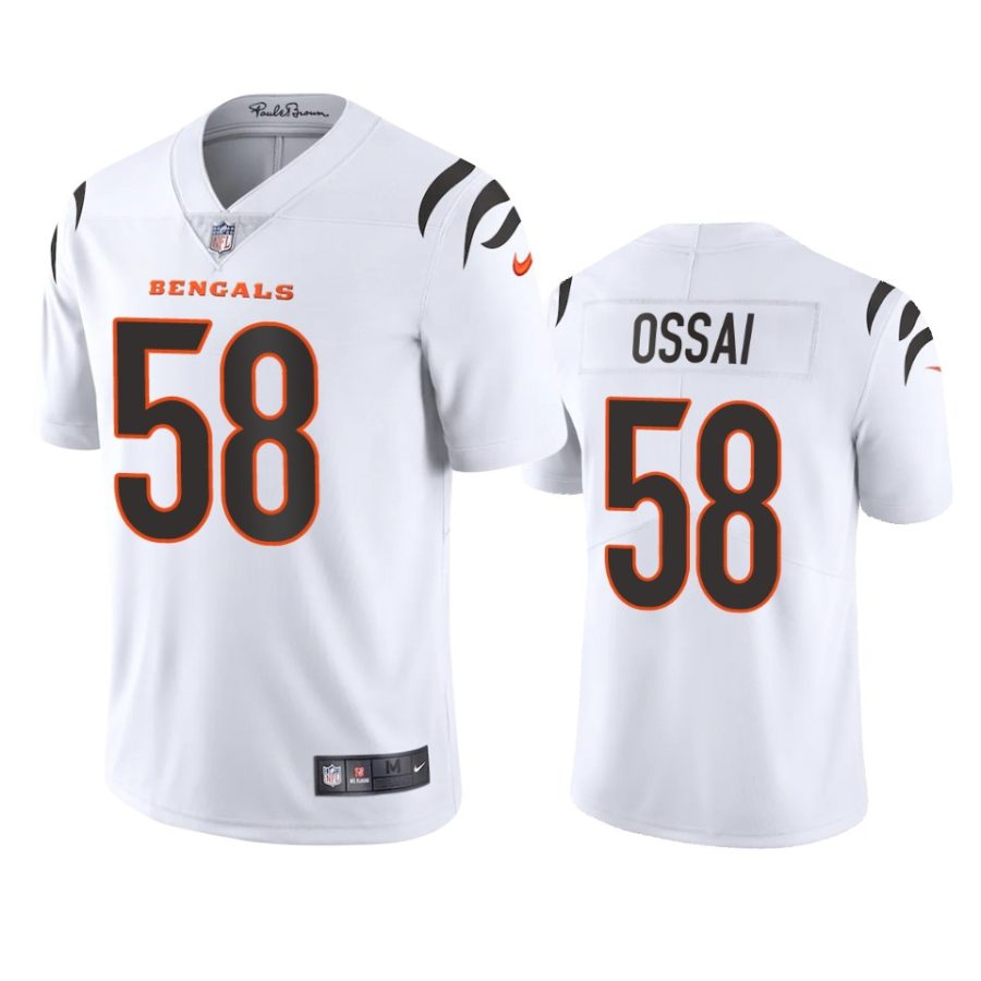 joseph ossai bengals white vapor jersey