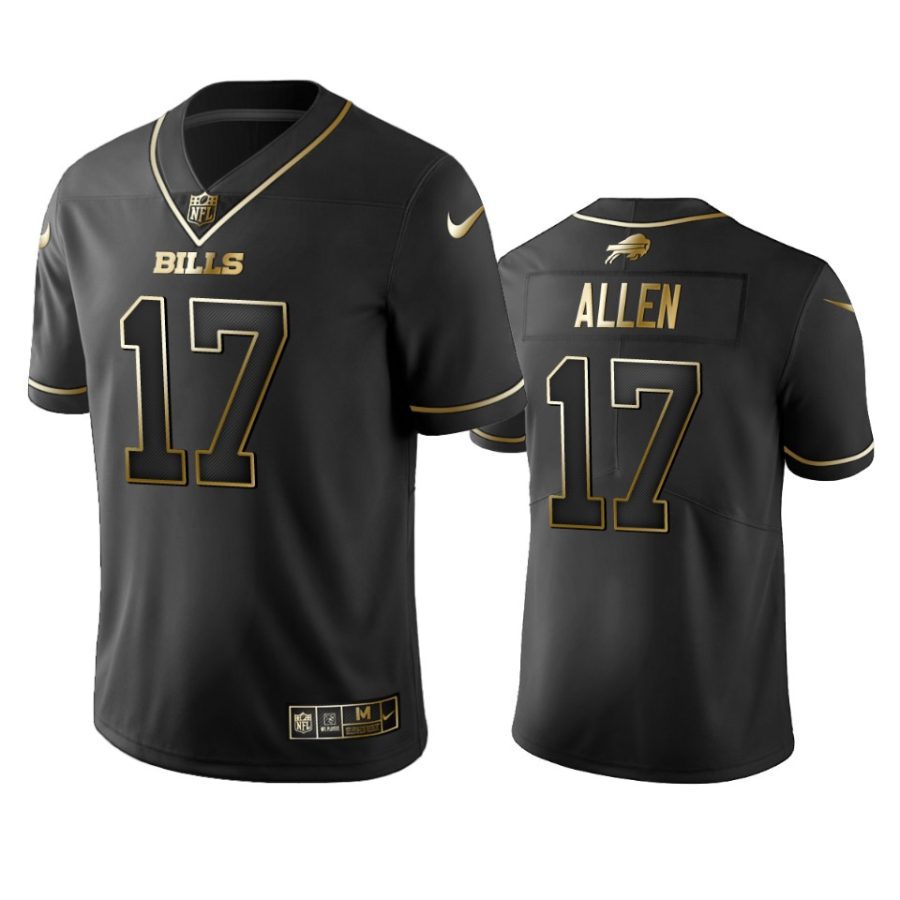 josh allen bills black golden edition jersey