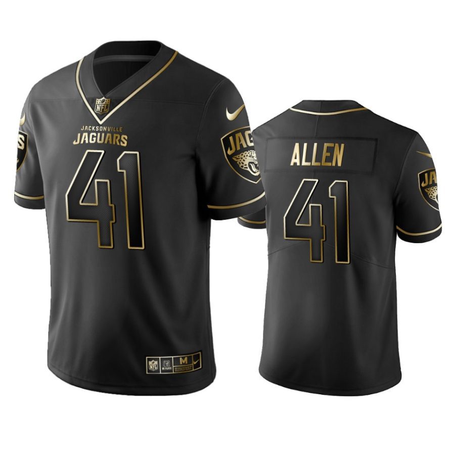 josh allen jaguars black golden edition jersey