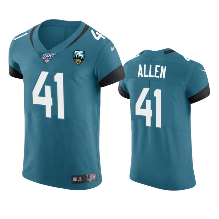 josh allen jaguars teal 25th season vapor elite jersey