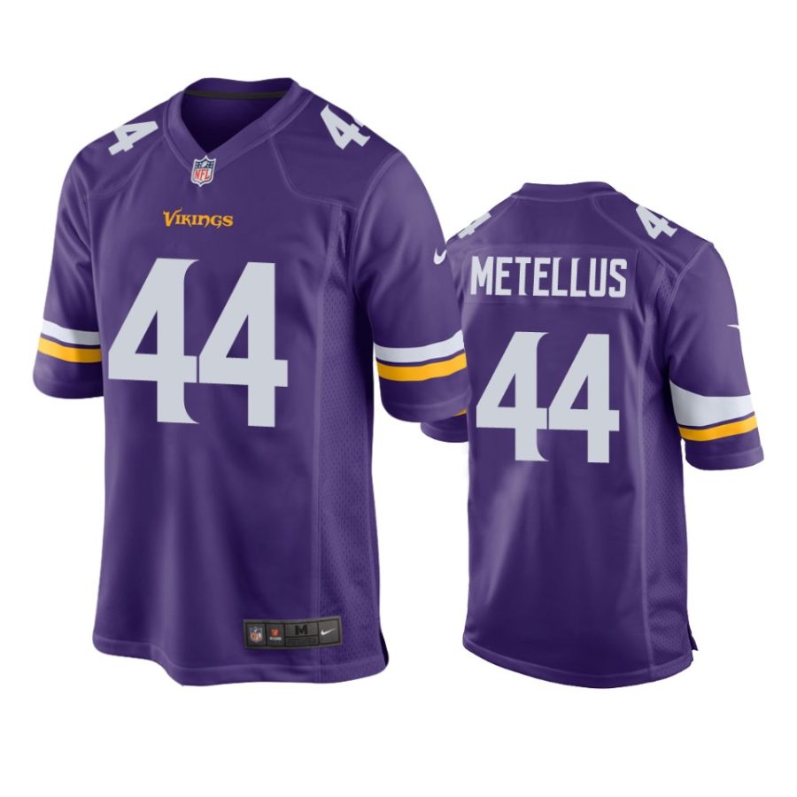 josh metellus vikings purple game jersey