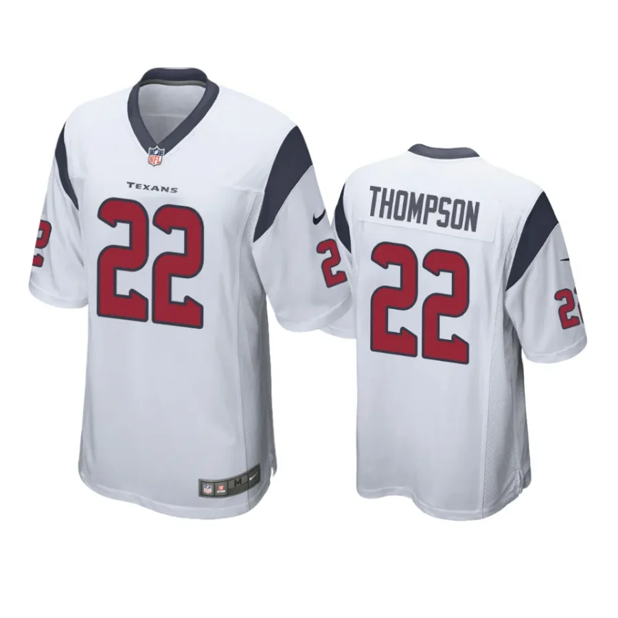 josh thompson texans white game jersey