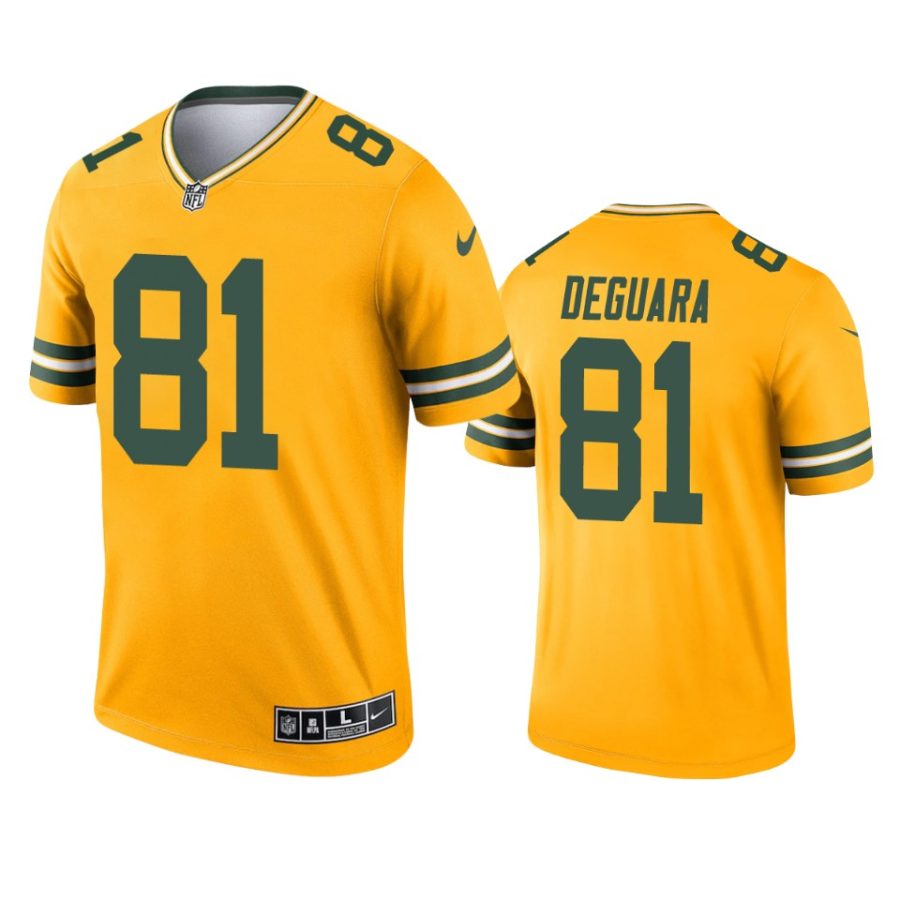 josiah deguara packers 2021 inverted legend gold jersey