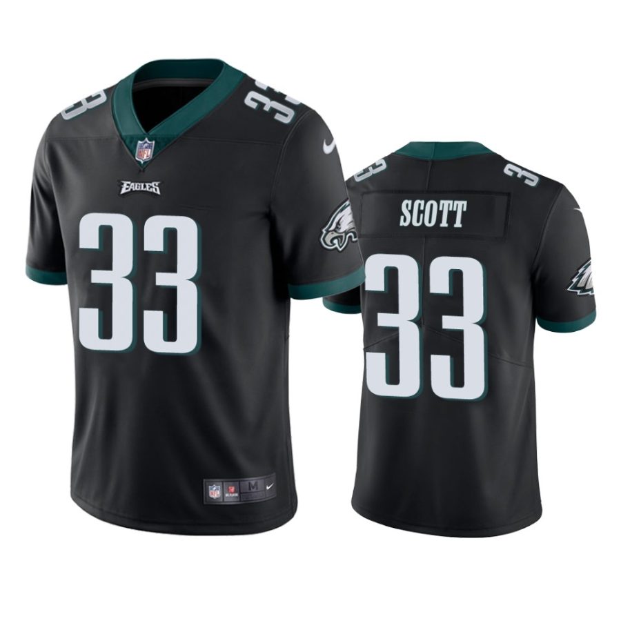 josiah scott eagles black vapor jersey