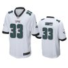 josiah scott eagles white game jersey