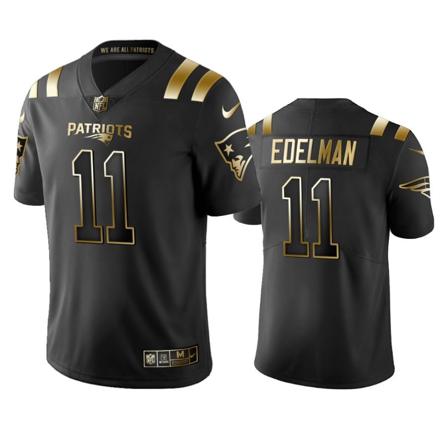 julian edelman patriots black golden limited jersey