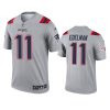 julian edelman patriots inverted legend gray jersey