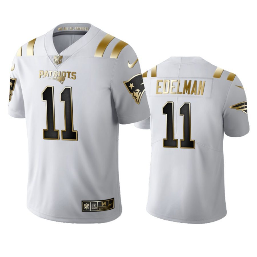 julian edelman patriots white golden limited jersey