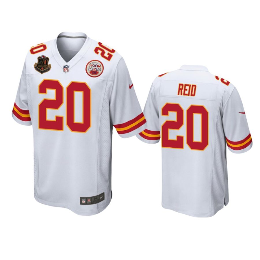 justin reid chiefs white 50th anniversary of operation linebacker jersey