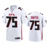 justin shaffer falcons white game jersey