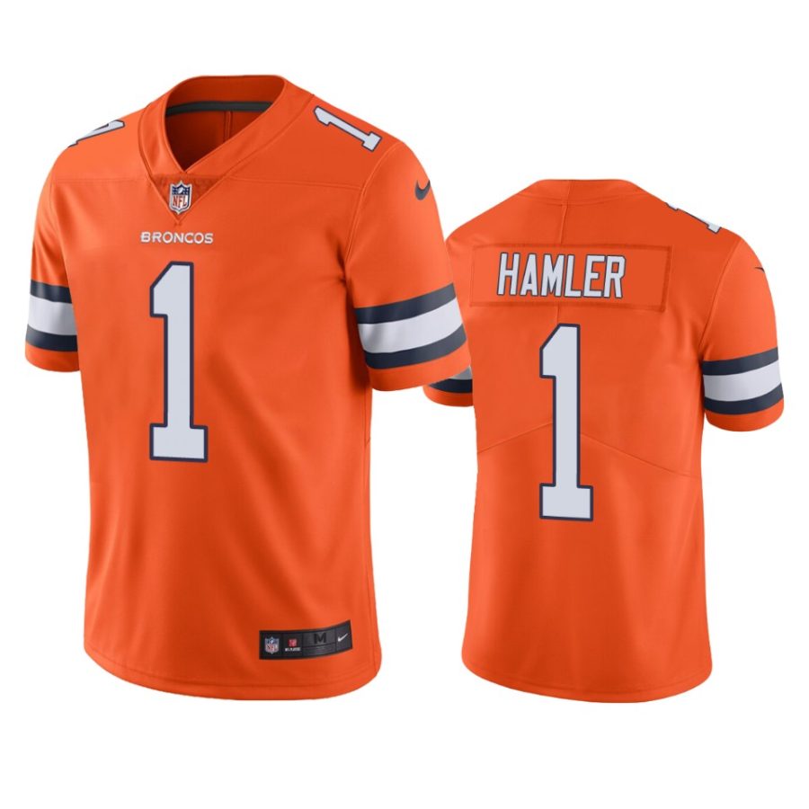 k.j. hamler broncos color rush limited orange jersey