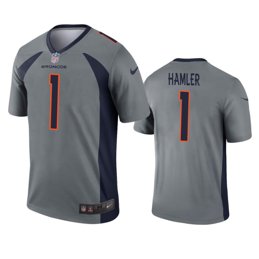 k.j. hamler broncos inverted legend gray jersey