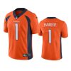 k.j. hamler broncos orange vapor jersey