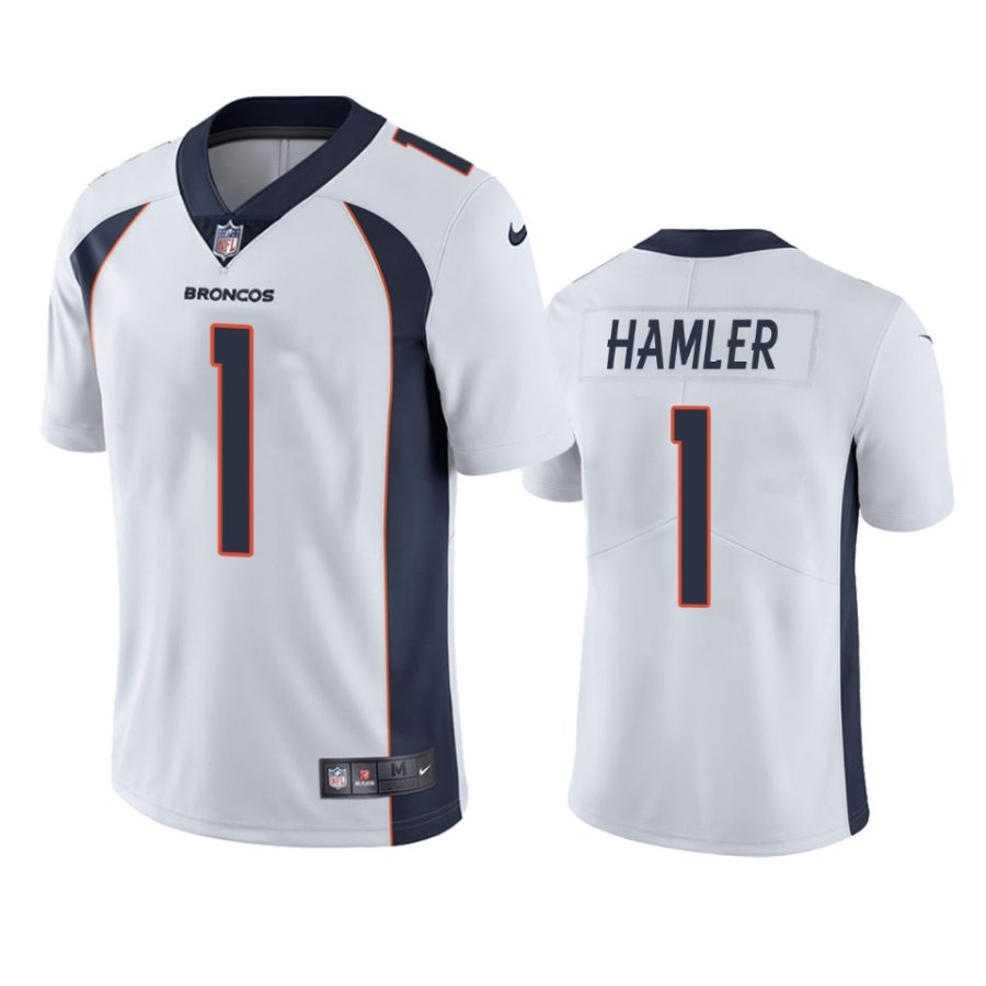 k.j. hamler broncos white vapor jersey