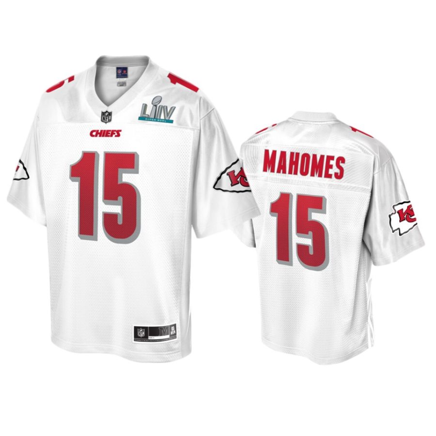 kansas city chiefs patrick mahomes white super bowl liv champions jersey