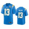 keenan allen chargers powder blue super bowl lvi patch game jersey