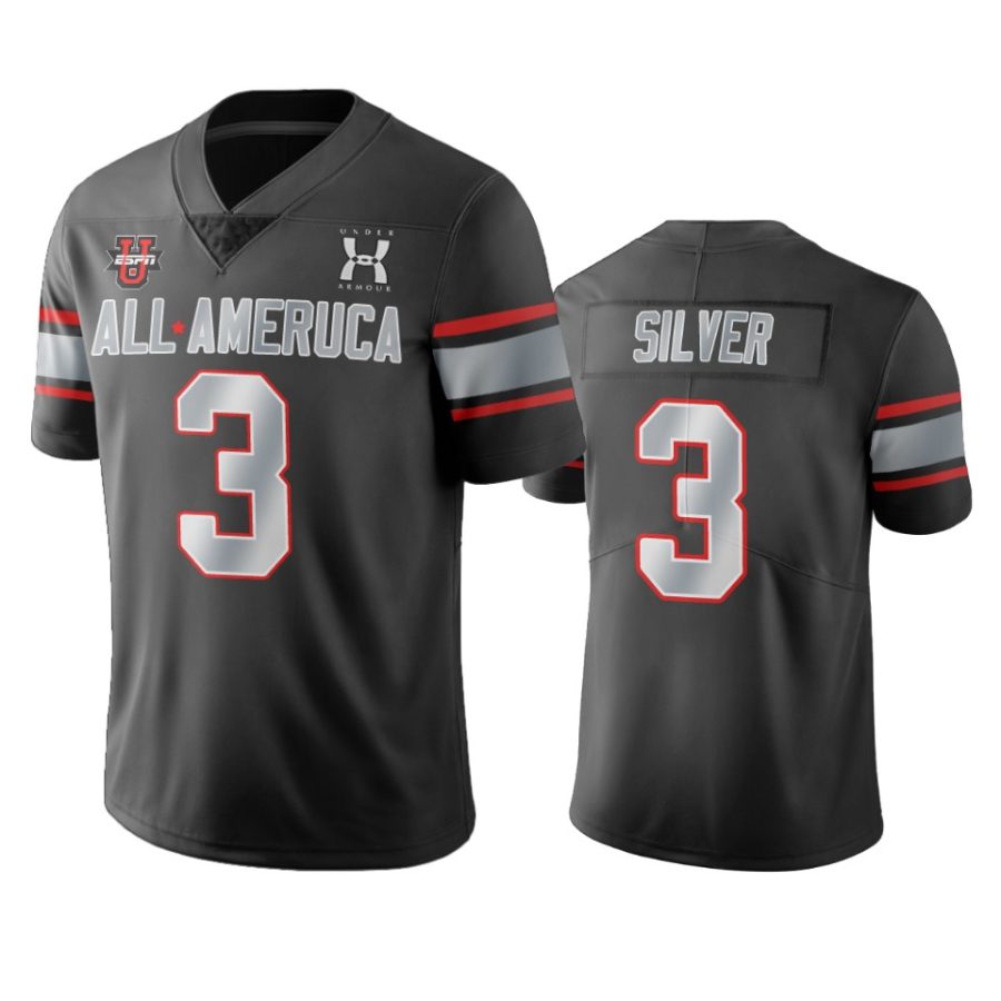 keeshawn silver black 2021 under armour all america game jersey