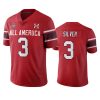 keeshawn silver red 2021 under armour all america game jersey