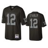 ken stabler raiders black legacy replica retired player jersey