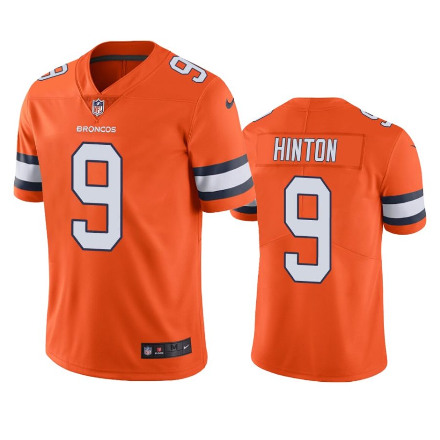 kendall hinton broncos color rush limited orange jersey