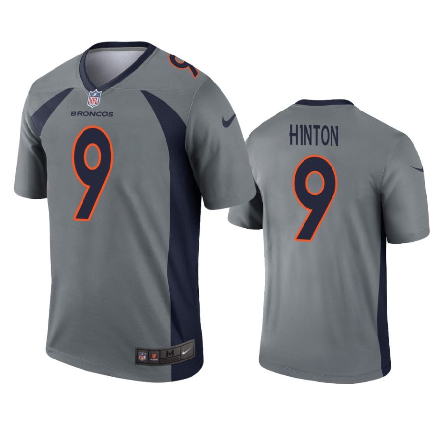 kendall hinton broncos inverted legend gray jersey