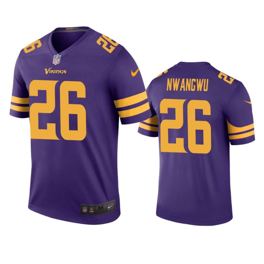 kene nwangwu color rush legend vikings purple jersey