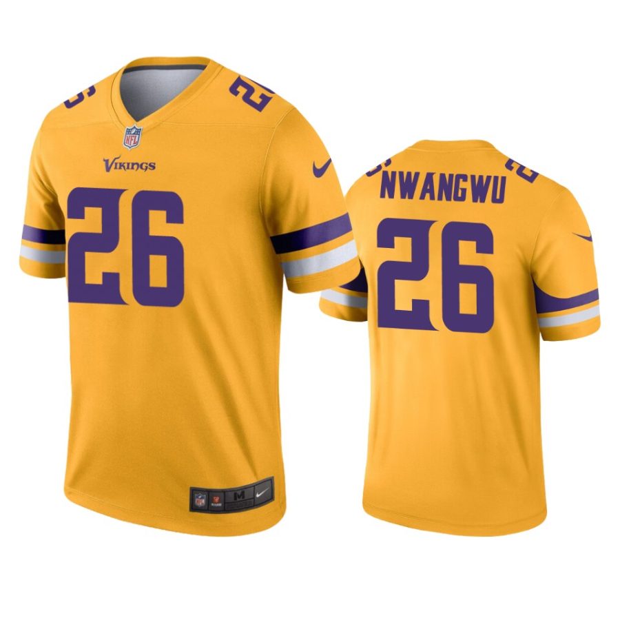 kene nwangwu vikings gold inverted legend jersey