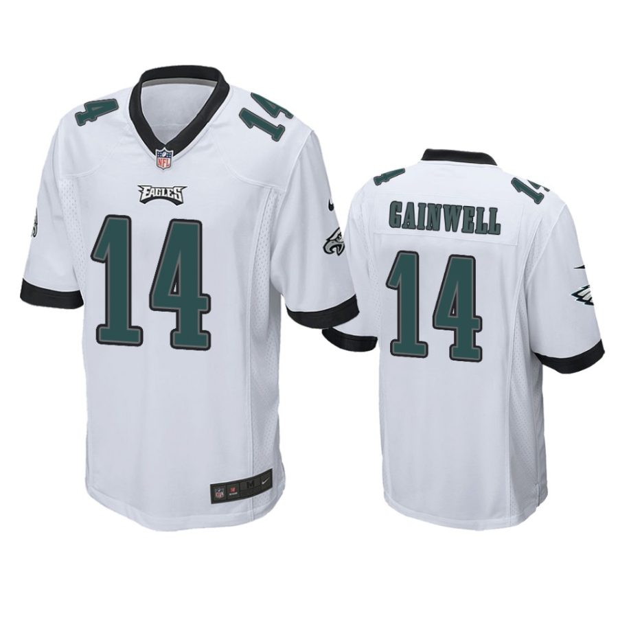 kenneth gainwell eagles white game jersey