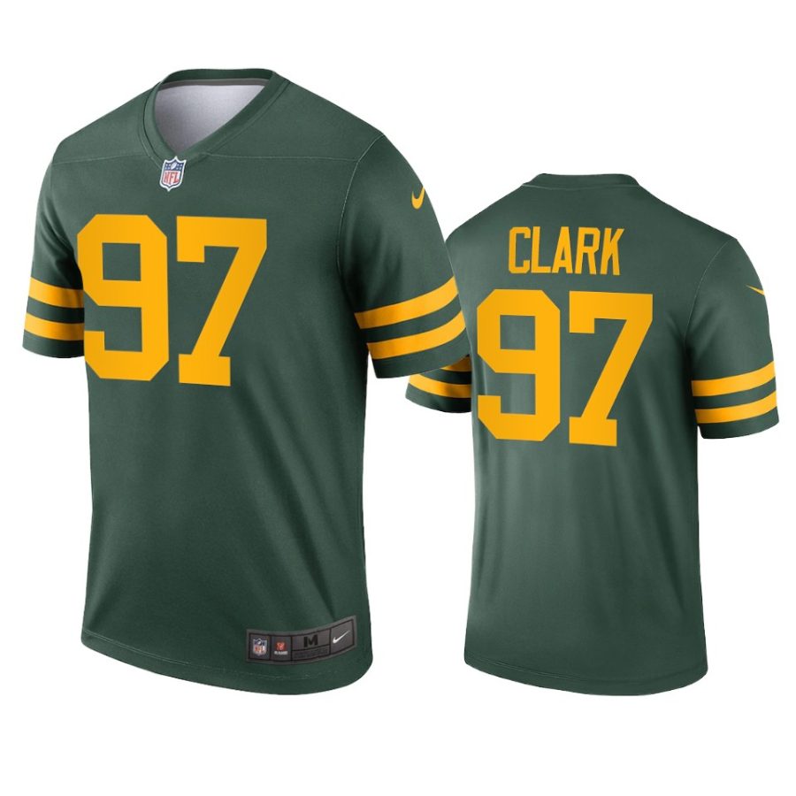 kenny clark packers alternate legend green jersey