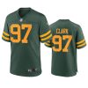 kenny clark packers green alternate game jersey