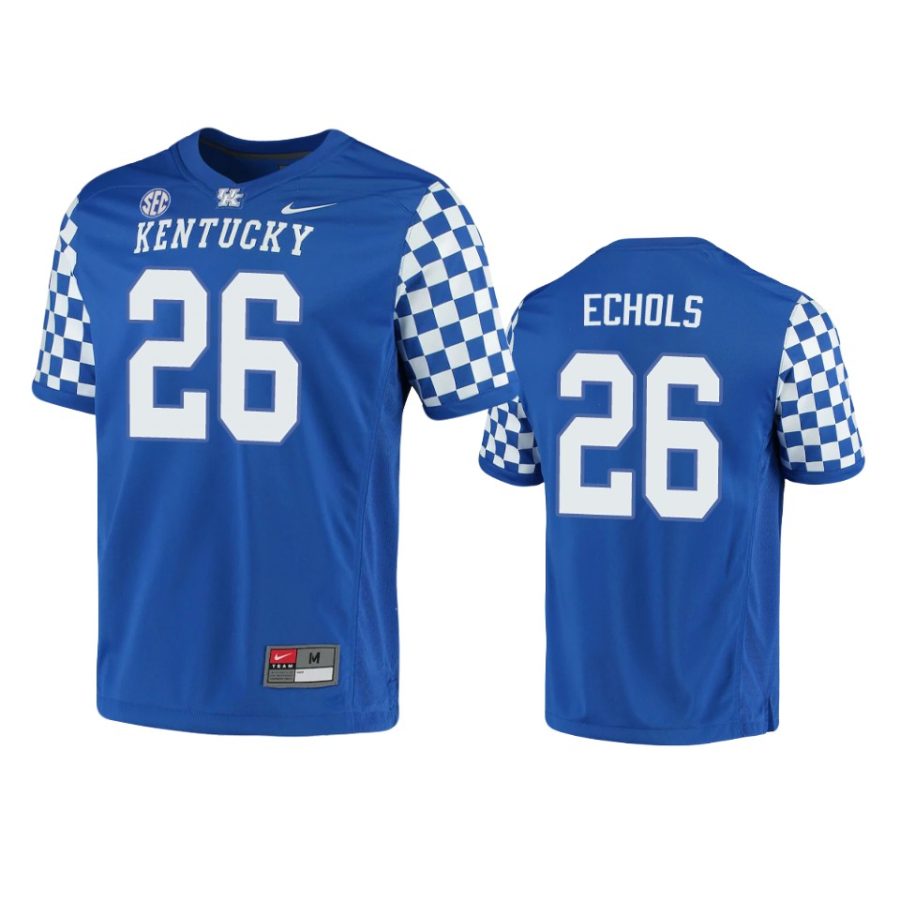 kentucky wildcats brandin echols royal game jersey