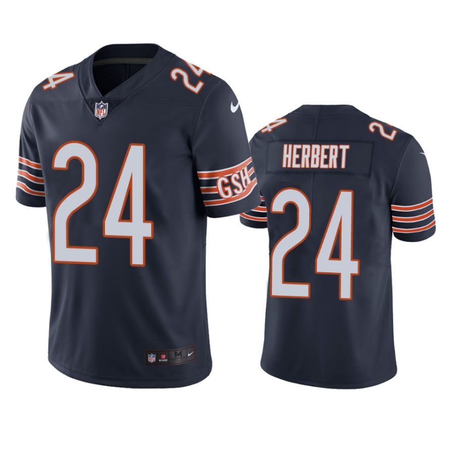 khalil herbert bears navy vapor jersey