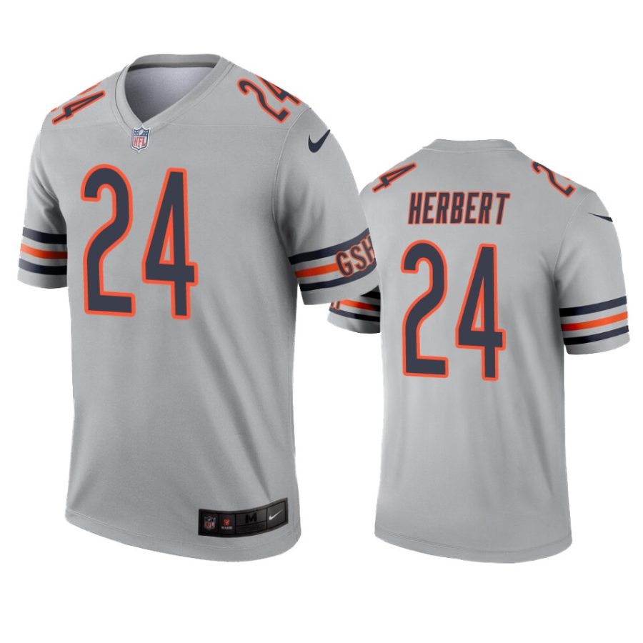 khalil herbert bears silver inverted legend jersey