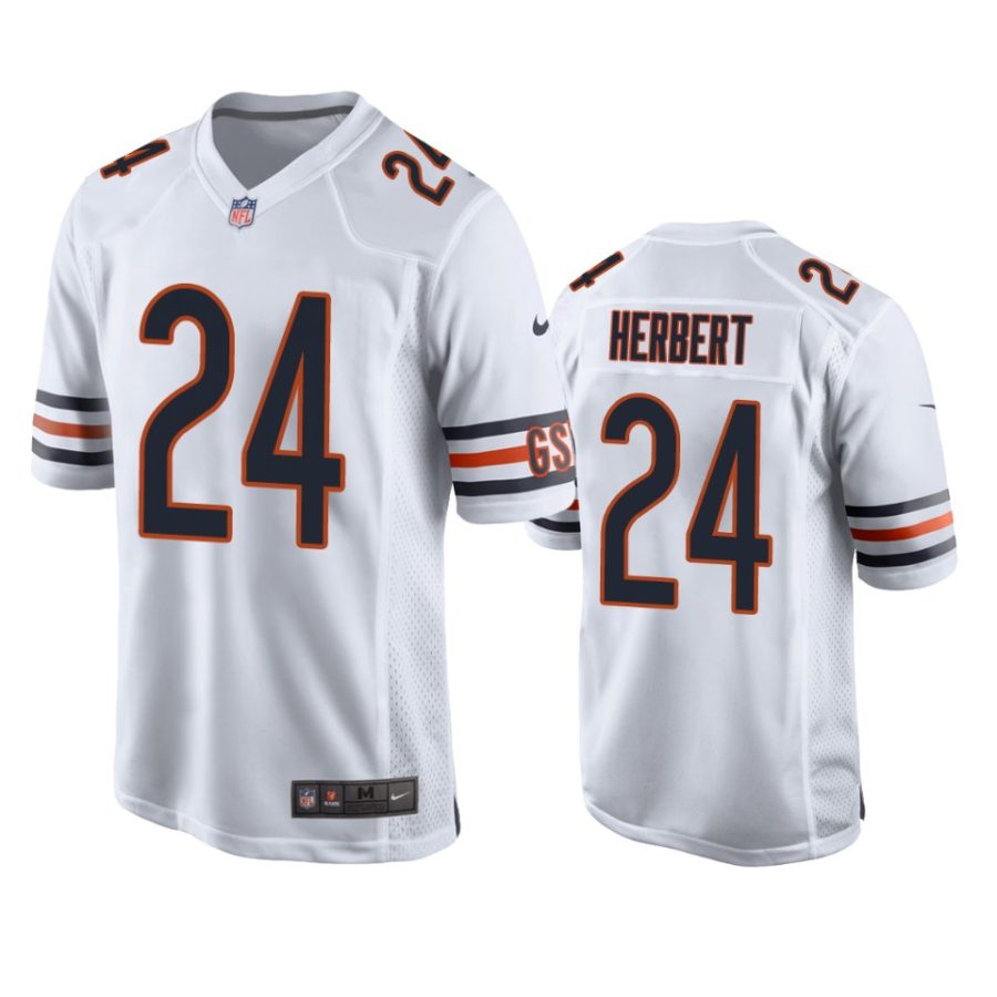 khalil herbert bears white game jersey