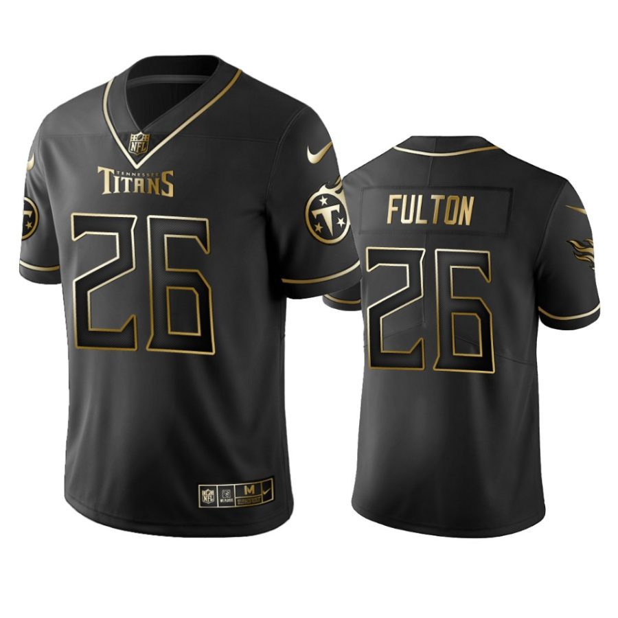 kristian fulton titans black golden edition jersey