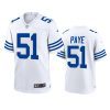 kwity paye colts white throwback game jersey