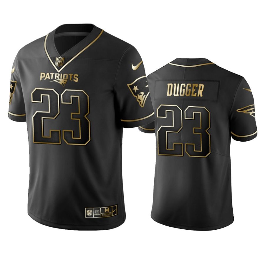 kyle dugger patriots golden edition black jersey