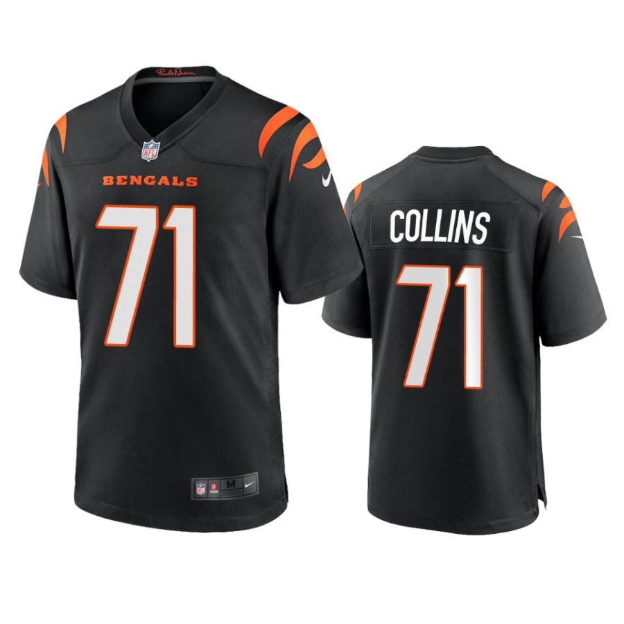 lael collins bengals black game jersey