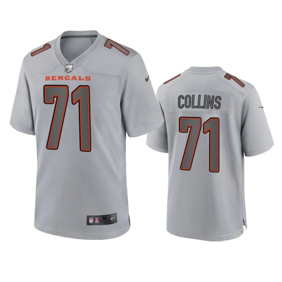 lael collins bengals gray atmosphere fashion game jersey