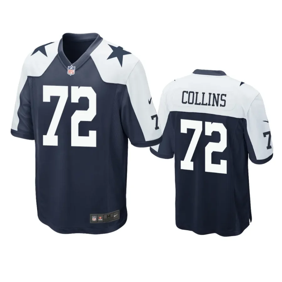 lael collins cowboys navy alternate game jersey