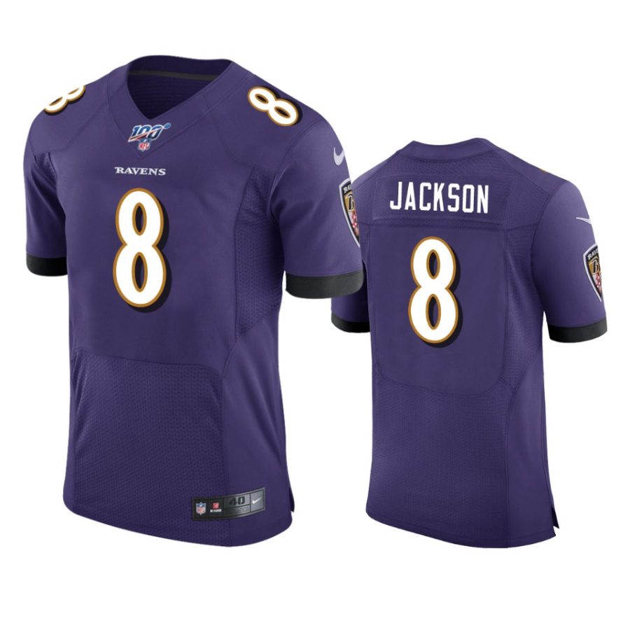 lamar jackson ravens purple nfl 100 vapor elite jersey