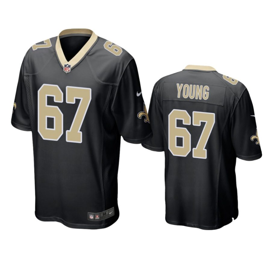 landon young saints black game jersey