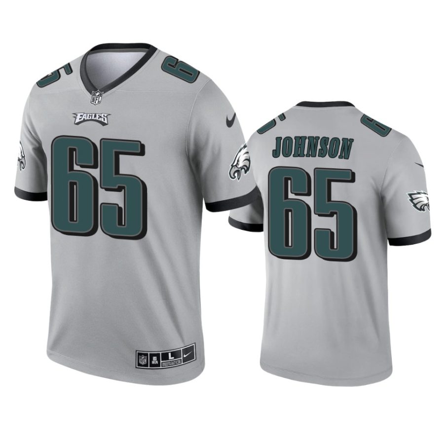 lane johnson eagles 2021 inverted legend silver jersey