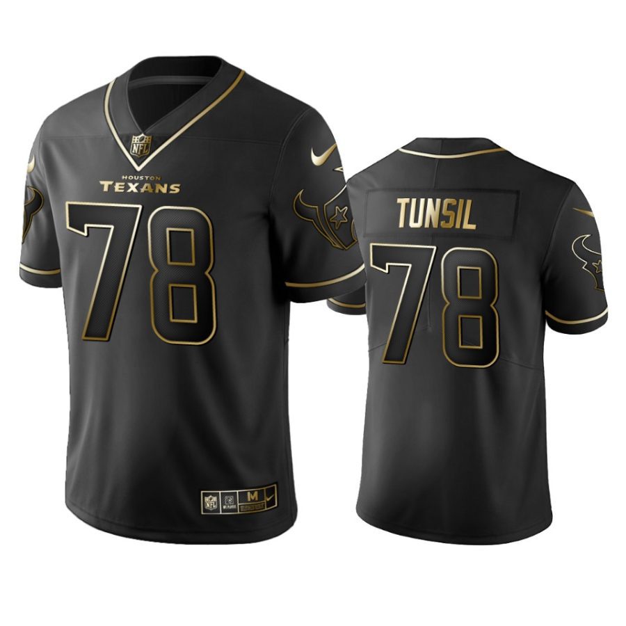 laremy tunsil texans black golden edition jersey