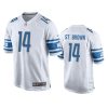lions amon ra st. brown white game jersey 0a