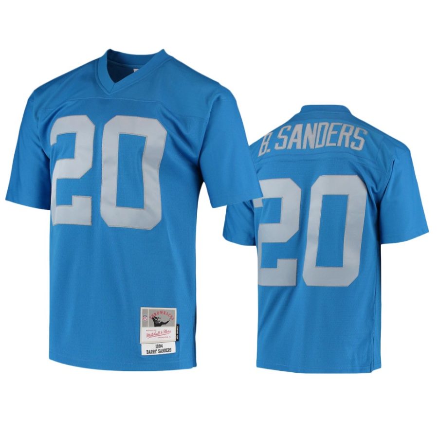 lions barry sanders blue 1994 legacy replica jersey