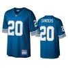 lions barry sanders blue vintage replica retired player jersey