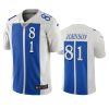 lions calvin johnson white blue city edition jersey