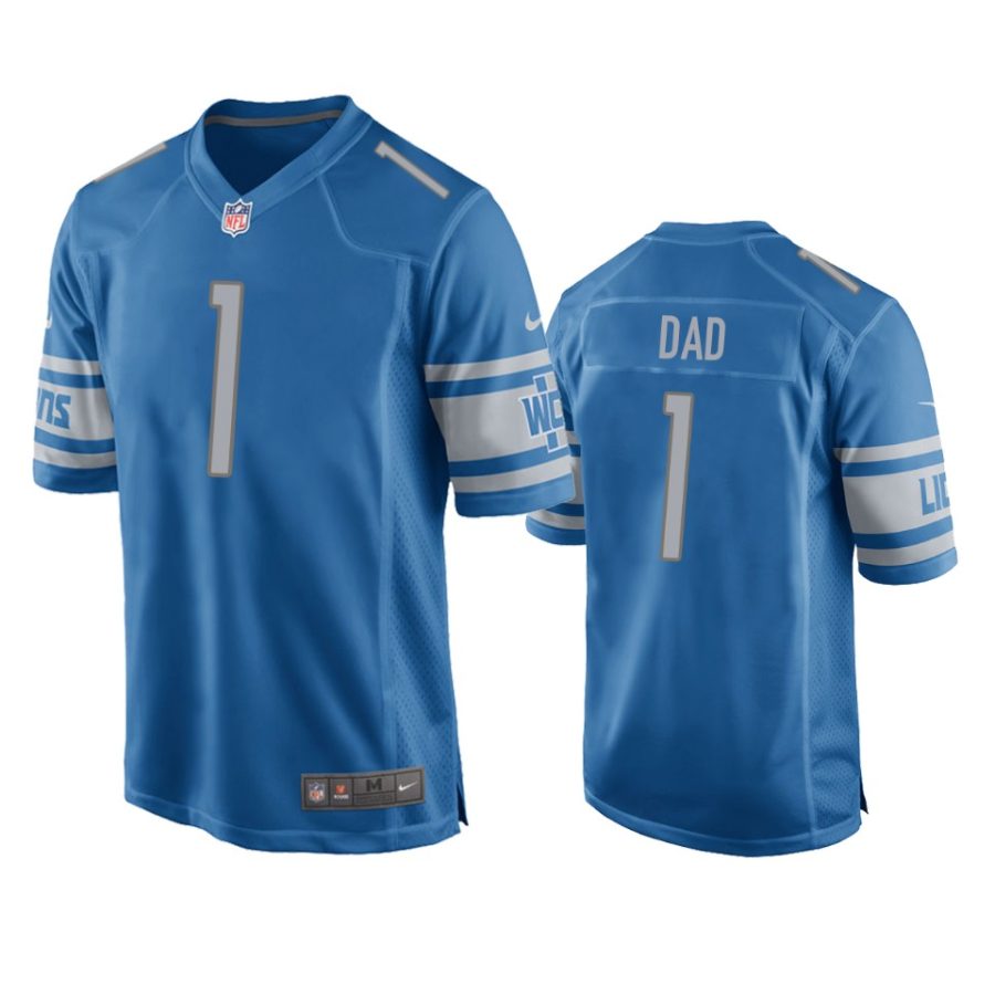 lions dad blue 2021 fathers day game jersey